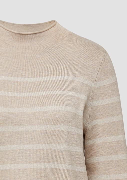 Produktbild s.Oliver Strickpullover Feinstrickpullover aus Viskosemix mit Glitzerstreifen (44)