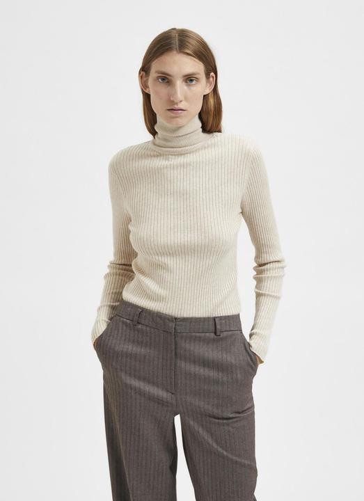 Image du produit Selected Pull à col roulé côtelé (XS)