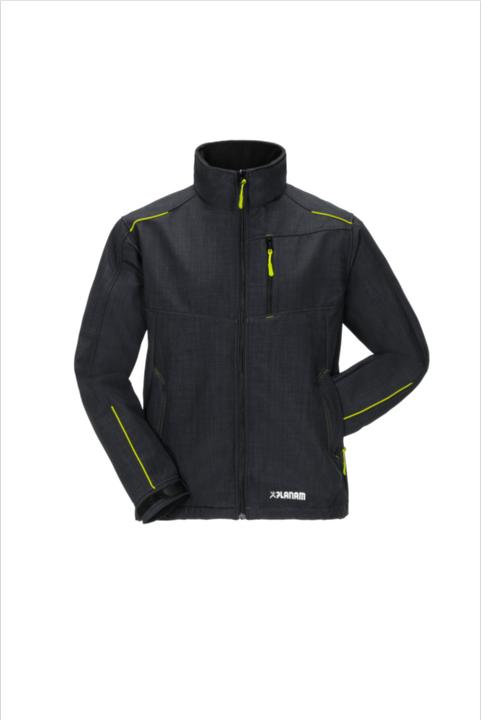 Actual product image Planam Outdoor neon softshell jacket grey green size S (S)