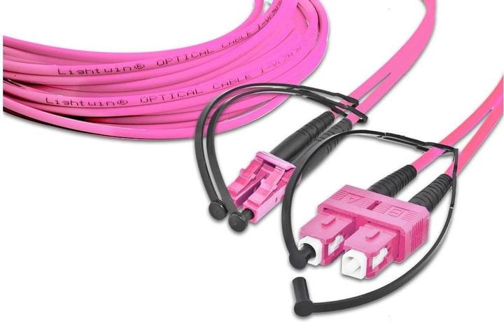 Produktbild Lightwin LWL-Patchkabel LC-SC, Multimode, OM4, 5m (CAT7, 5 m)