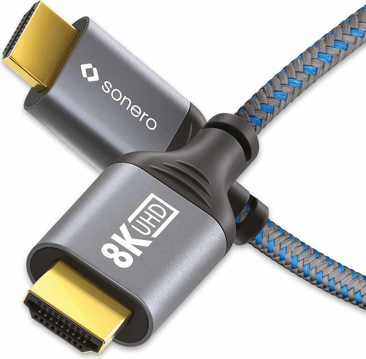 Produktbild Sonero HDMI-Kabel, 8K60, grau/blau, 2 m (2 m, HDMI)