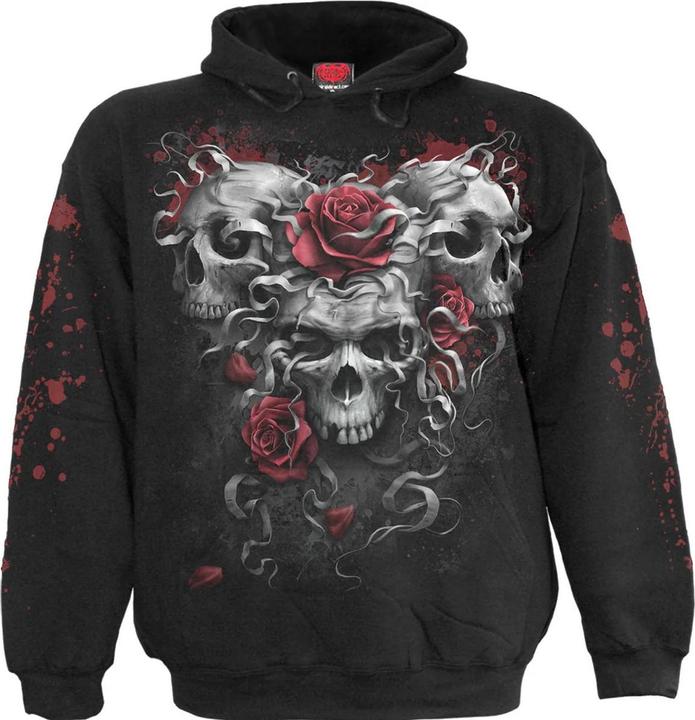 Produktbild Spiral Skulls N' Roses Kapuzenpullover (XS)