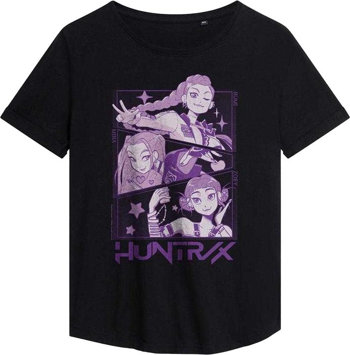 Immagine prodotto K-Pop Demon Hunters Maglietta Huntr/X Pannelli Donna (L)