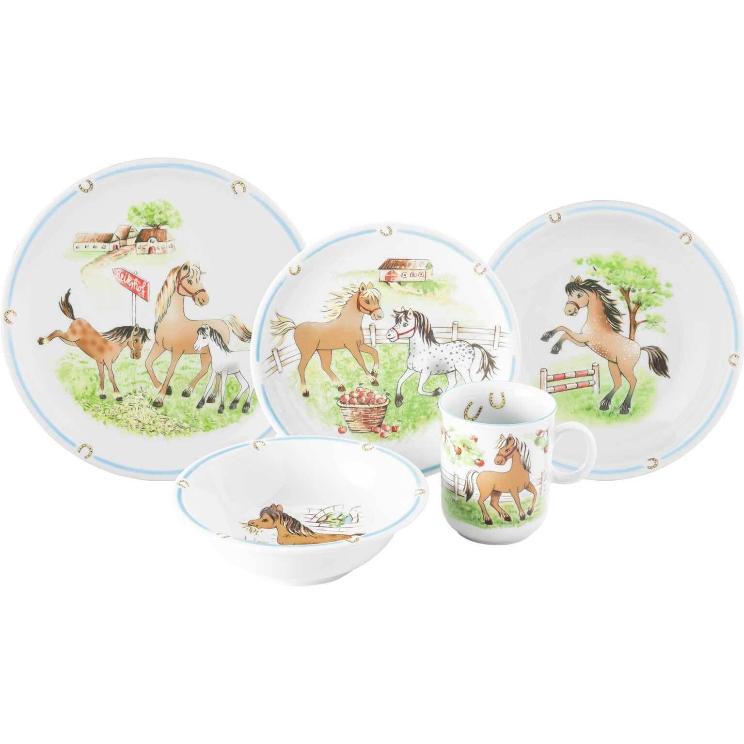 Thumbnail - Seltmann, Kindergeschirr + Kinderbesteck, Compact Mein Pony Kindergeschirr Set