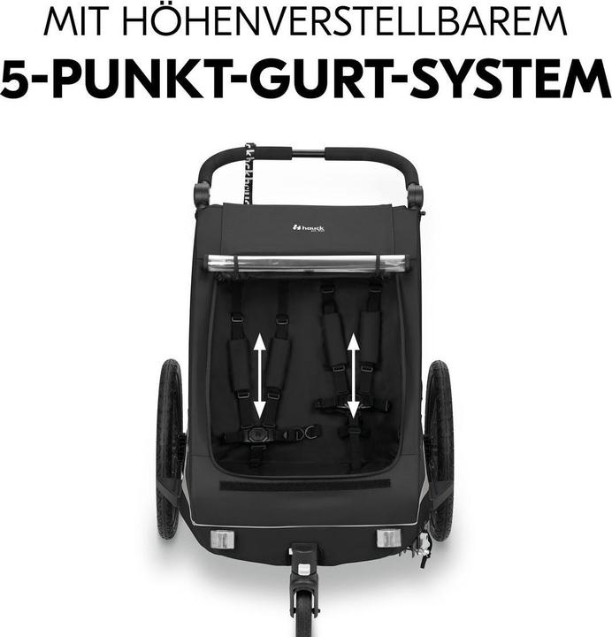 Produktbild Hauck 2in1 Fahrradanhänger Sparset Dryk Duo Plus