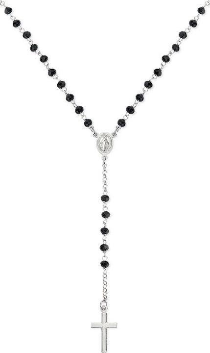 Immagine prodotto Amen Collana con croce classica di cristallo del rosario (Argento 925, 56 cm)
