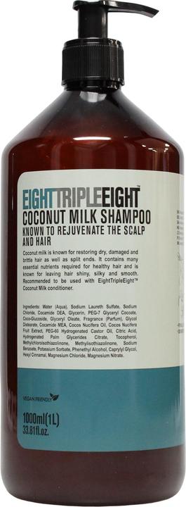 Actual product image Eight Triple Eight Coconut Shampoo 1000ml (Liquid shampoo, 1000 ml)