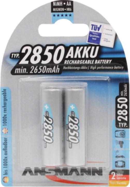 Produktbild Ansmann Mignon AA (1 Stk., AA, 2850 mAh)