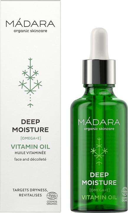 Madara OLIO DI VITAMINA DEEP MOISTURE - Rivitalizza la tua pelle con oli preziosi (50 ml, Olio viso)