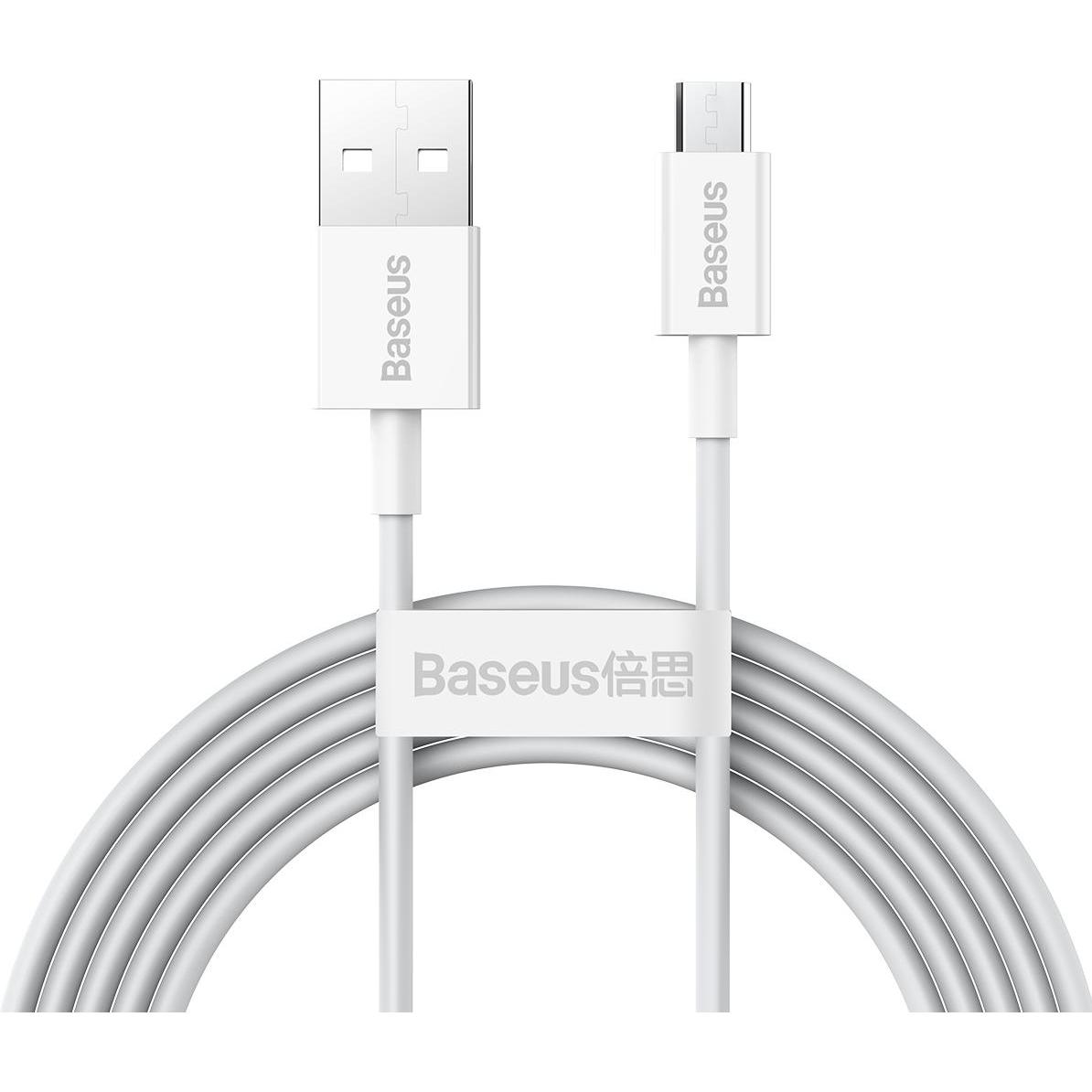 Baseus Superior Series Cable USB to micro USB, 2A, 2m (white) (2 m, USB 2.0), USB Kabel