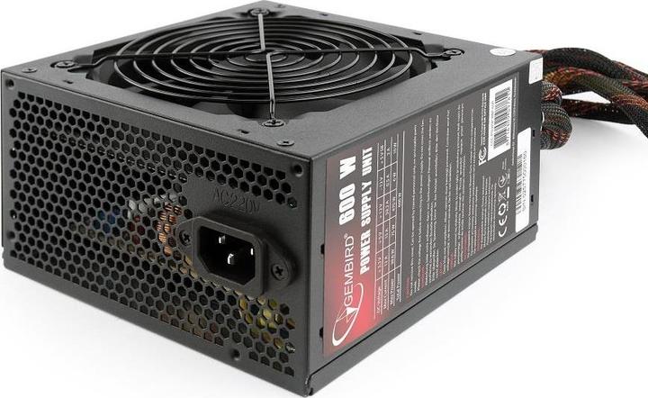 Produktbild Gembird Power supply ATX 80+Bronze aktywne PFC, fan (600 W)