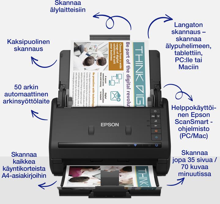 Produktbild Epson WorkForce ES-500WII (USB, Wi-Fi Direct)