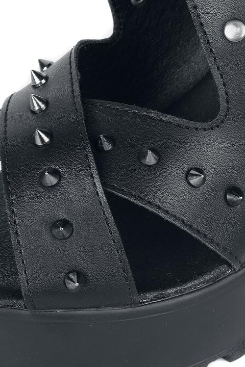 Immagine prodotto Black Premium High Heels mit Riemen und Nieten (40)