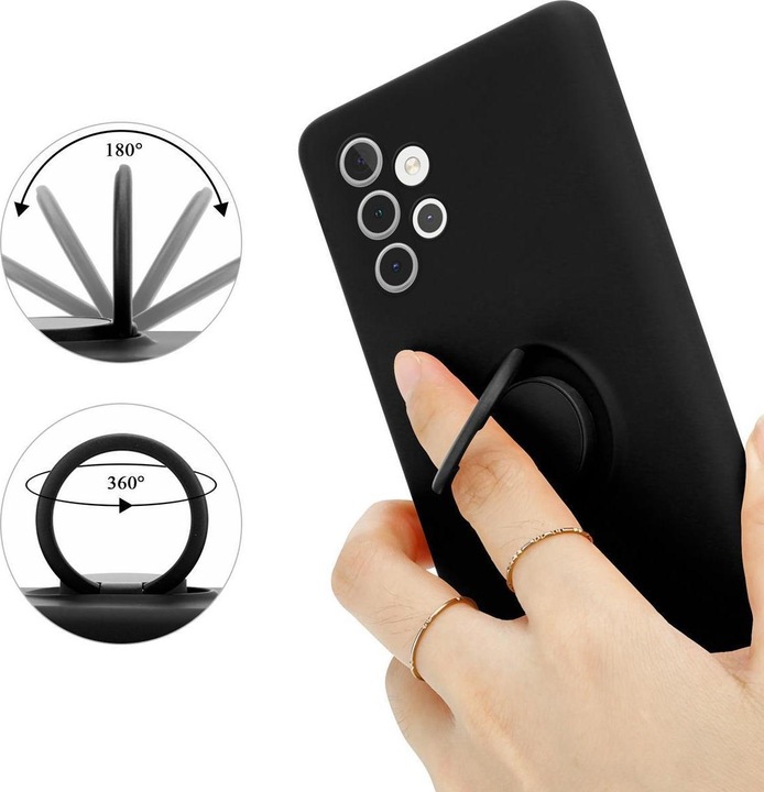 Actual product image Cadorabo TPU Liquid Ring Silicone Case Cover (Samsung Galaxy A32 5G)