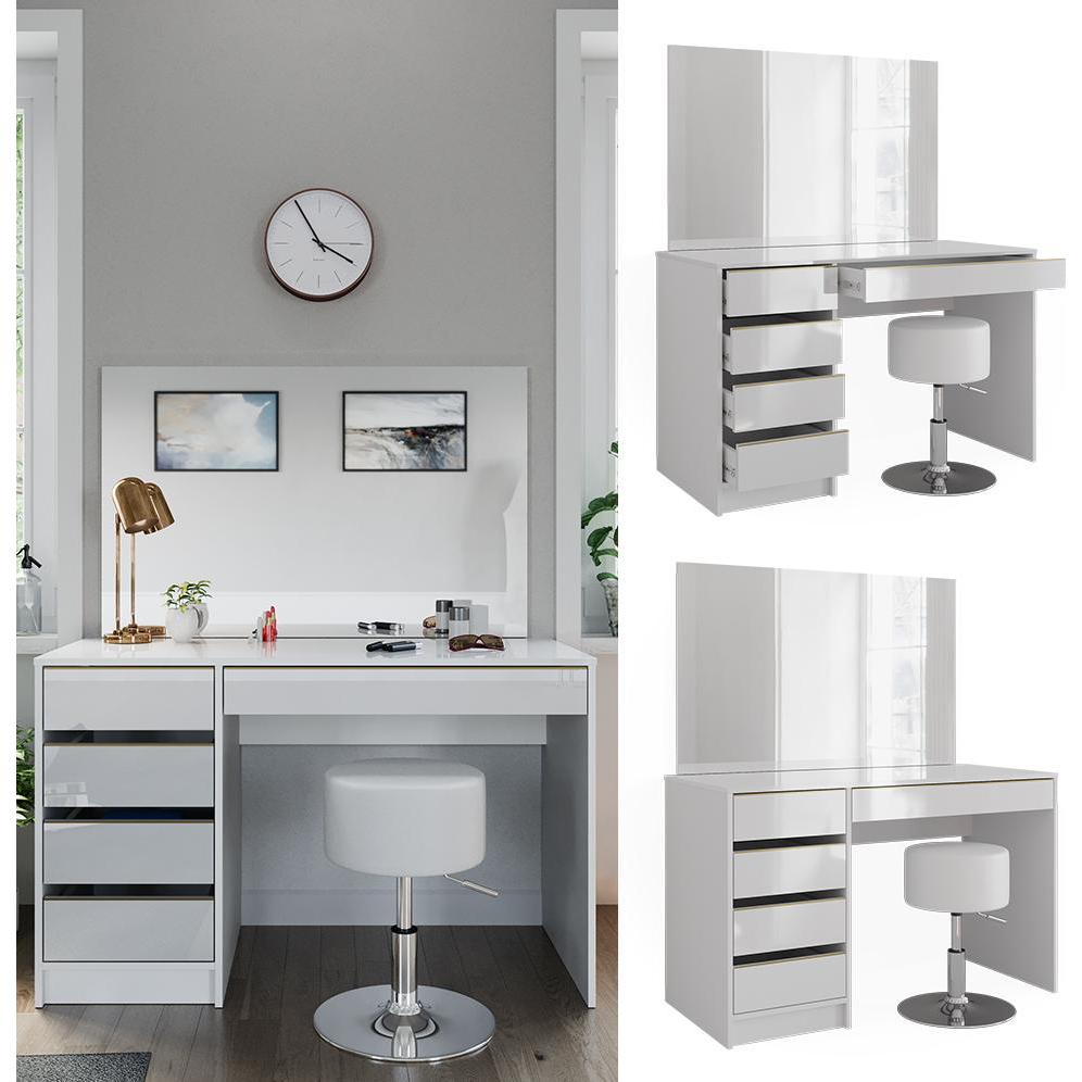 Thumbnail - Vicco, Schminktisch, Sherry mit Hocker (120 x 75 x 55 cm)