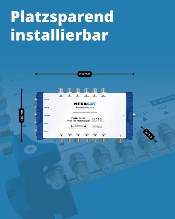 Image du produit Megasat Multiswitch 5/12 (Multi commutateur)