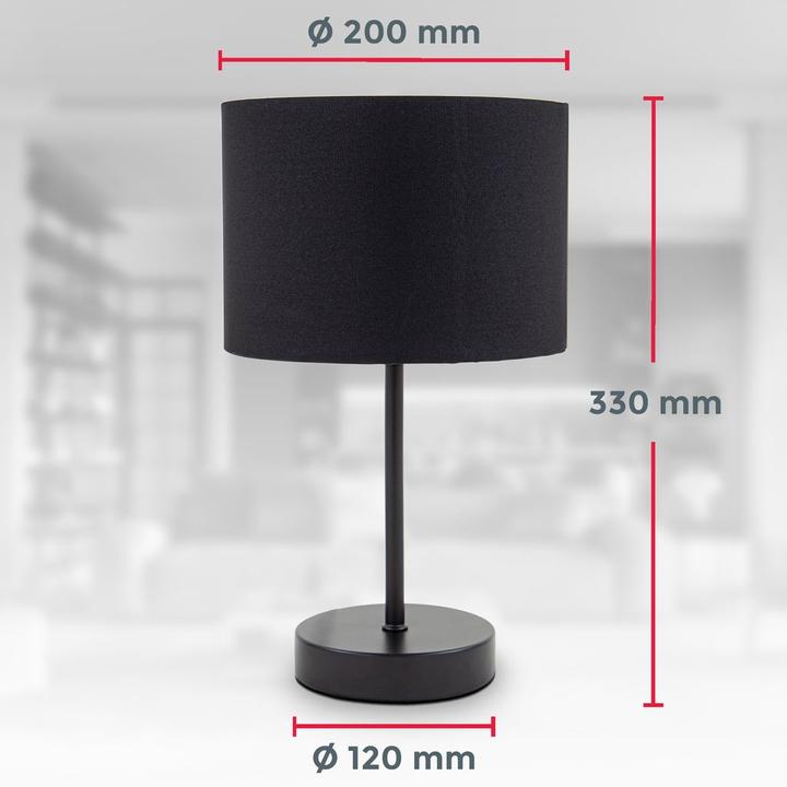 Actual product image B.K.Licht Table lamp, black-gold, 1xE27/40W max. excl. (E27)