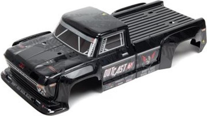 Arrma Outcast 6S Blx Painted Decaled Trimmed Body Black
