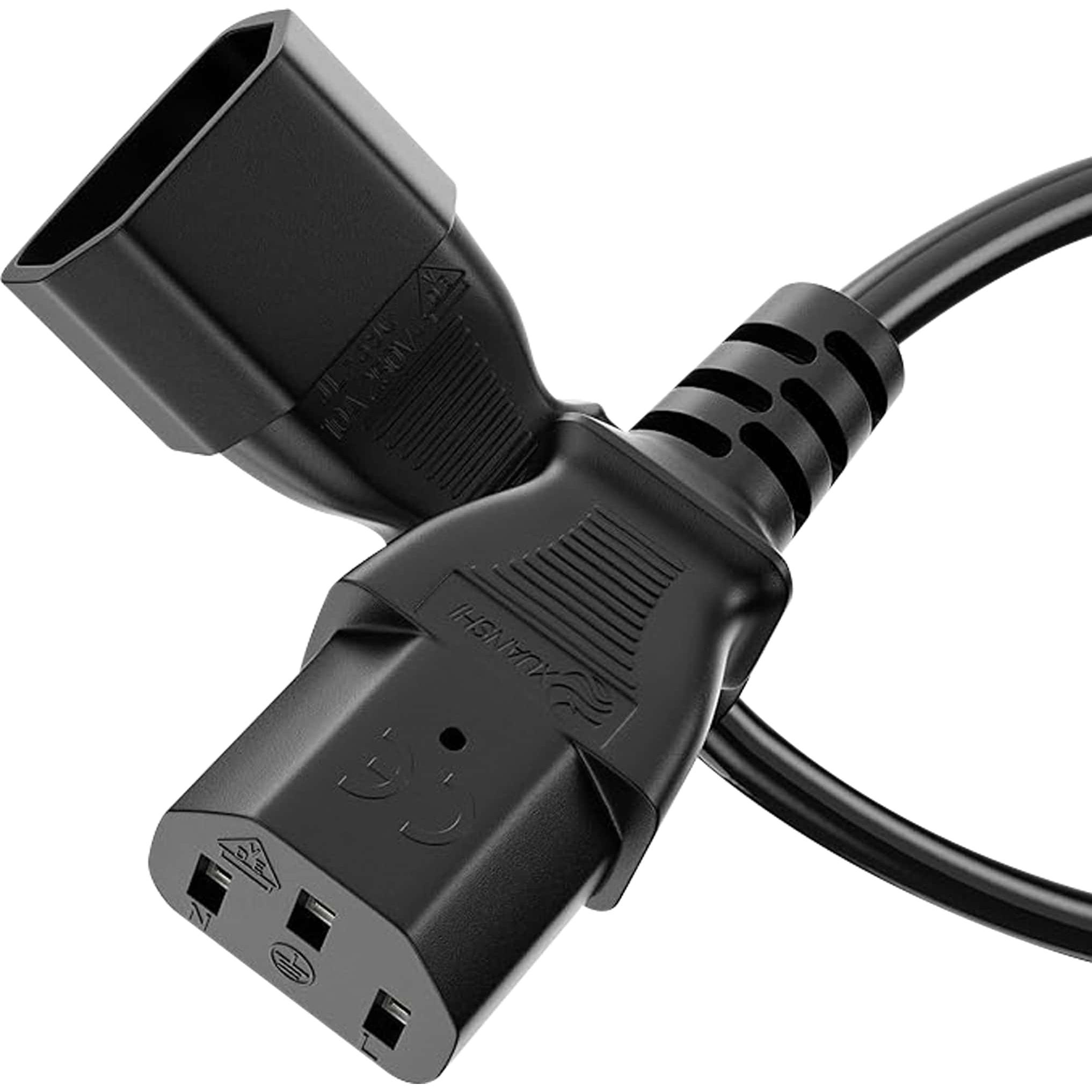 Sonero, Verlängerungskabel, Kaltgeräteverlängerung, X-C13P-C13F-050B, gerade, schwarz, 5m (5 m)