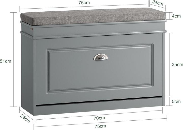 Produktbild SoBuy Stanley (75 x 51 x 24 cm)