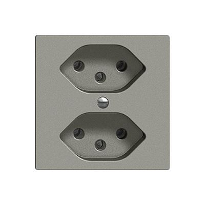 Immagine prodotto Feller Presa 2xT13 10A grigio scuro