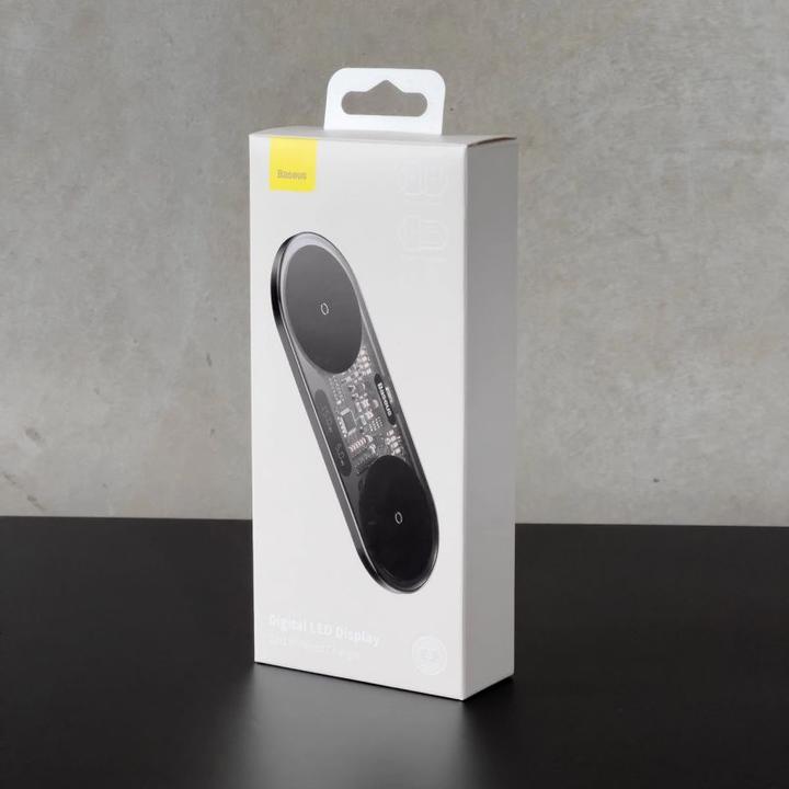 Image du produit Baseus Écran LED numérique Chargeur sans fil 2en1 (20 W)