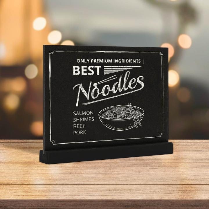 Produktbild Europel Kreidetafel Tischaufsteller, DIN A4 quer, schwarz