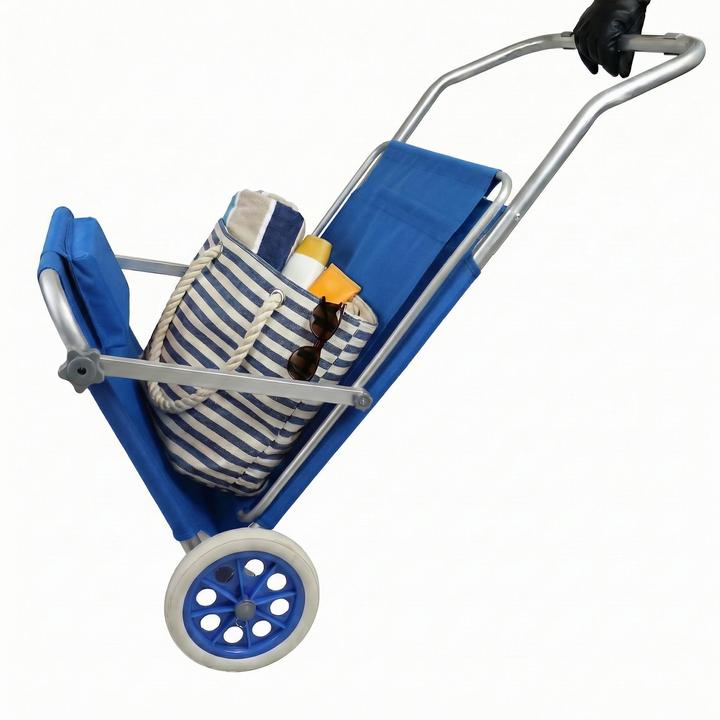Actual product image VCM Sun lounger with wheels and sun canopy (165 cm)