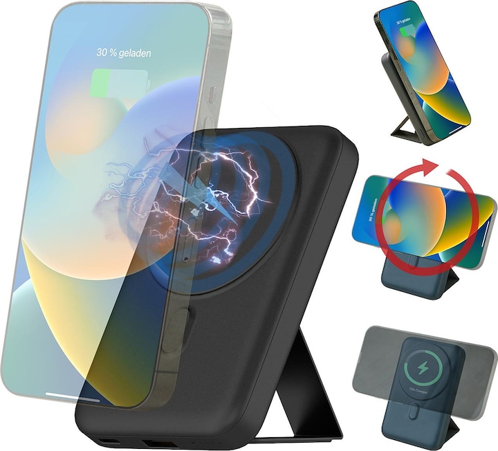 Produktbild Revolt Magnetische Powerbank 10.000 mAh (10000 mAh, 20 W)