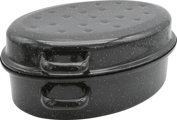 Actual product image Krüger Goose roaster oval Ø 26 cm (Enamel, 26 x 12.60 cm)