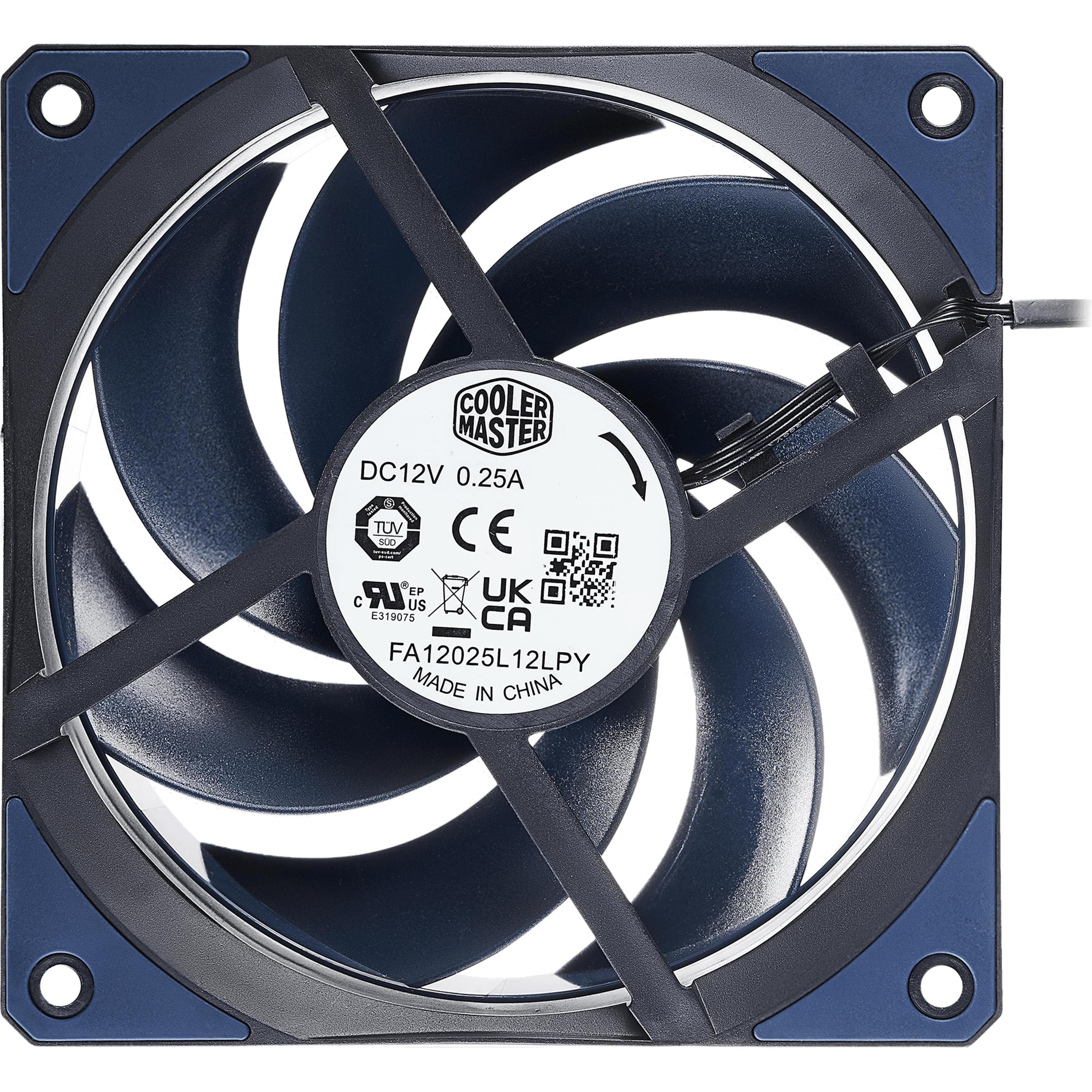 Cooler Master Mobius 120 (120 mm, 1 x), PC Lüfter, Schwarz