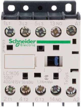 Produktbild Schneider Electric Schütz,Spule,3P,6A AC3 2,2kW 1NO 415Vac