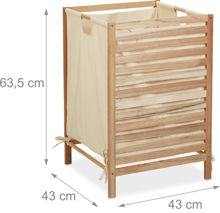 Actual product image Relaxdays Laundry basket (60 l)