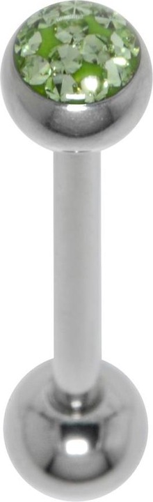 Produktbild Bijouteria Zungenpiercing (Kristall, Chirurgenstahl 316L, Epoxiharz)