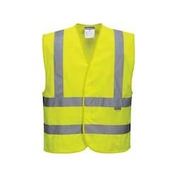 Portwest, Gilet di sicurezza, Gilet a rete ad alta visibilità C370, classe 2, taglia L/XL, giallo (L)