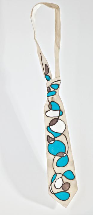 Immagine prodotto Ideen Cravatta di seta P08, bianca, 9,5x140 cm