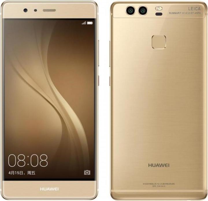Produktbild Huawei P9 (32 GB, Gold, 5.20", Hybrid Dual SIM, 4G)