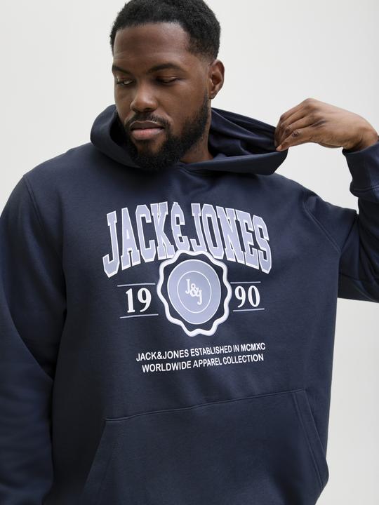 Produktbild Jack & Jones Plus Size Logo Kapuzenpullover Kapuzenpullover (6XL)