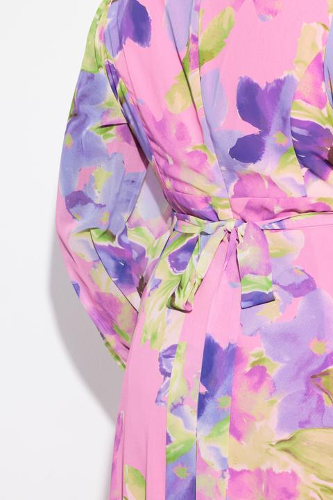 Produktbild Ulla Popken Abendkleid, doppellagig, V-Ausschnitt, Langarm (46, 48)