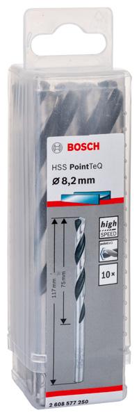 Image du produit Bosch Professional Zubehör Forets hélicoïdaux HSS PointTeQ (8,2 mm)