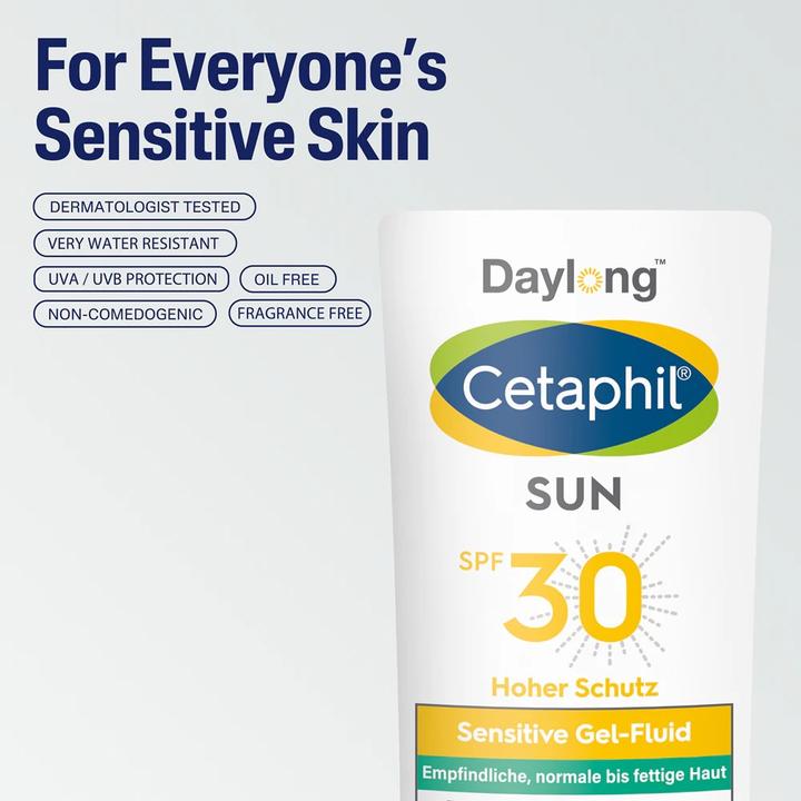 Actual product image Cetaphil Sun 30 sensitive gel-fluid face, 30 ml gel (Sun gel, SPF 30, 30 ml)