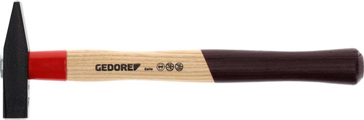 Actual product image Gedore 600 E-200 Metalworker's hammer ROTBAND-PLUS with ash handle, 200 g (325 g)