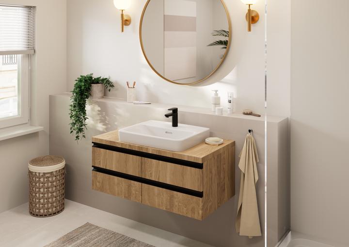 Actual product image hansgrohe Vernis Blend single-lever basin mixer 100 without pop-up waste