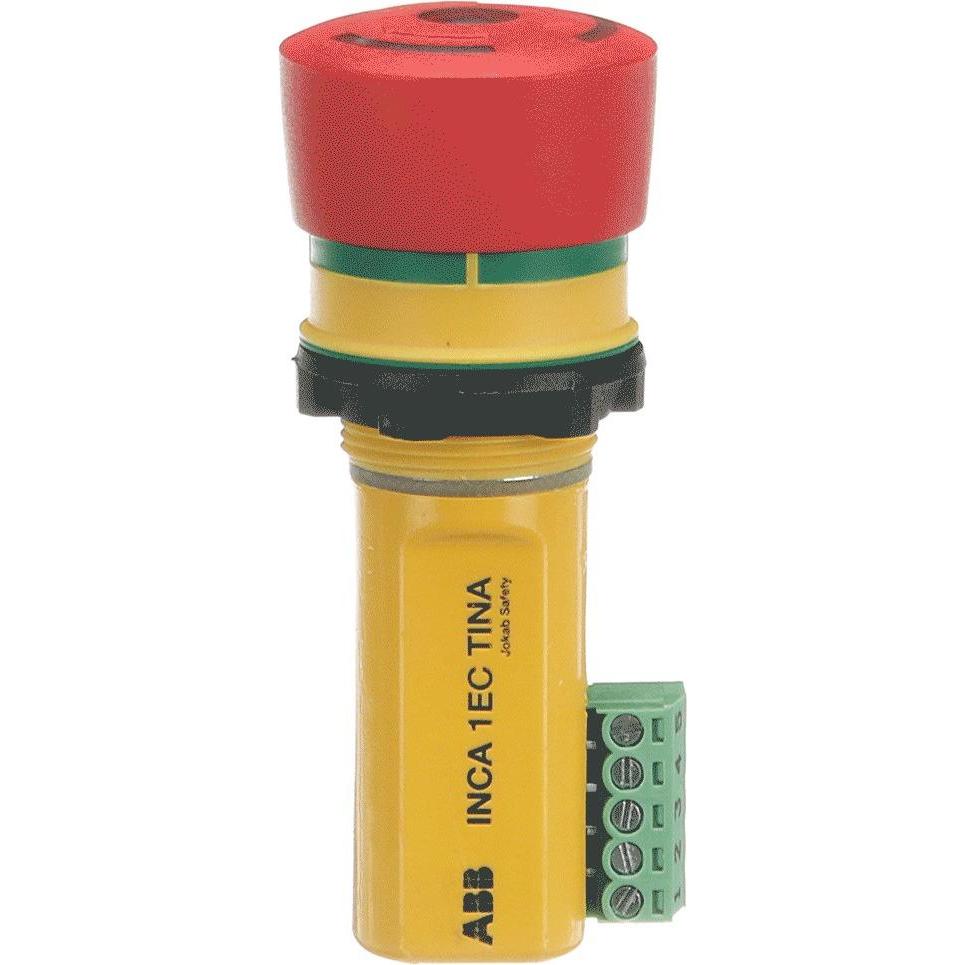 ABB Inca 1 EC Tina Inca con bus di stato 2TLA030054R1400, Pulsante + Interruttore, Giallo