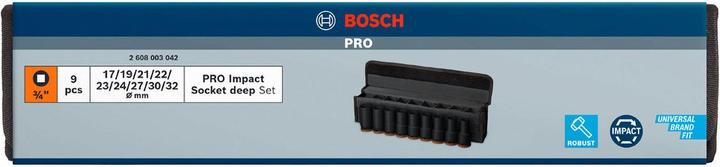 Immagine prodotto Bosch Professional Zubehör Impatto PRO (32 mm, 19 mm, 24 mm, 22 mm, 23 mm, 21 mm, 27 mm, 17 mm, 30 mm)