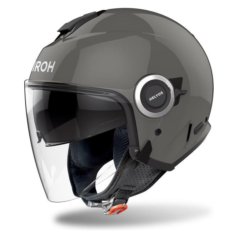Airoh, Motorhelm, Helyos Color Dunkelgrau Glanzhelm (M)