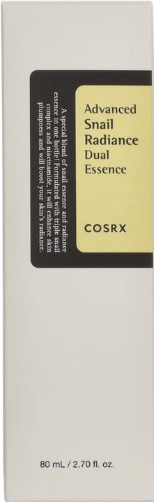 Actual product image Cosrx Advanced Snail Radiance Dual Essence 80 ml (80 ml, Face ampoule)
