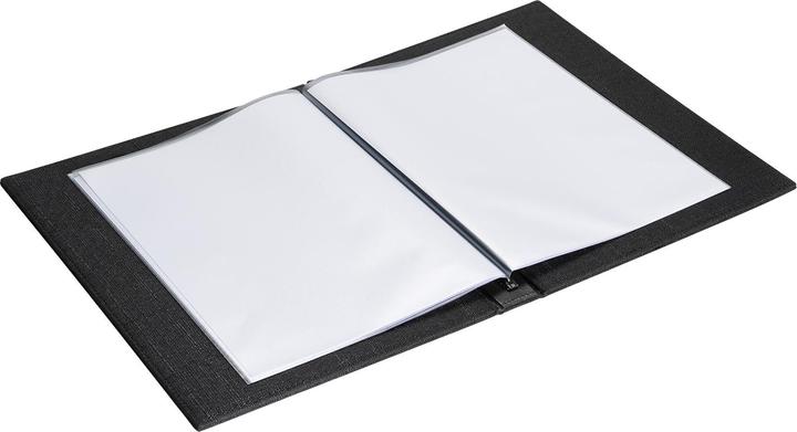 Actual product image Europel Menu folder LEINEN, DIN A4, black
