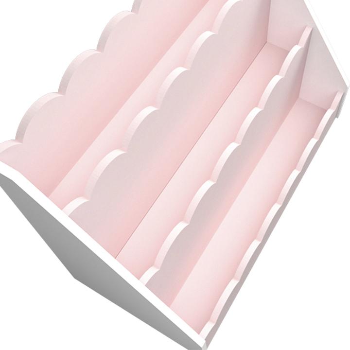 En.Casa Kinderregal Vestnes 48x61x30 cm Cotton Candy/Weiss