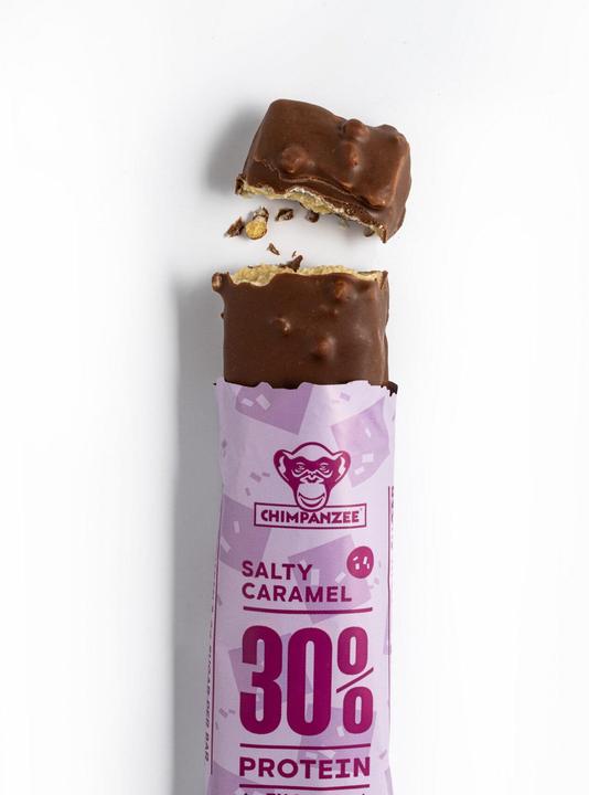 Image du produit Chimpanzee Protein Bar 30% Salty Caramel / Sans gluten / Végétarien 20x50gr (20 pcs, 1000 g)